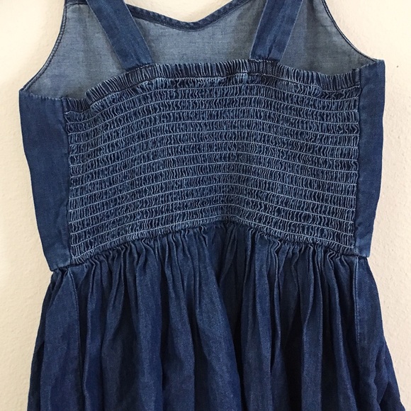 Bebe Girls Lace Trimmed Denim Dress Sz 7-8, 10-12 - Picture 4 of 7